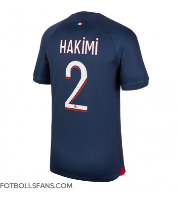 Paris Saint-Germain Achraf Hakimi #2 Replika Hemmatröja 2023-24 Kortärmad